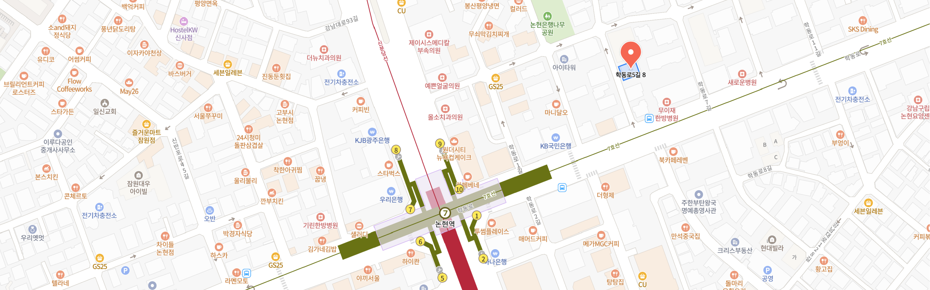 designmode 위치 안내 지도